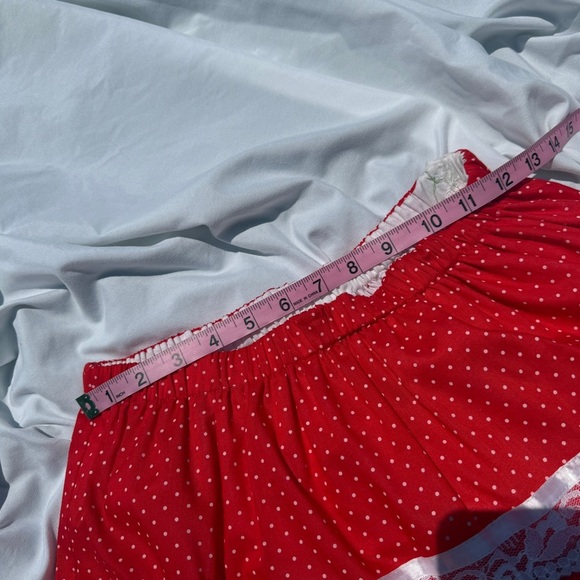 Vintage Pitchfork Brand Red Polka Dot Prairie Set – Lace Trim – L ❤️✨ - Picture 5 of 10